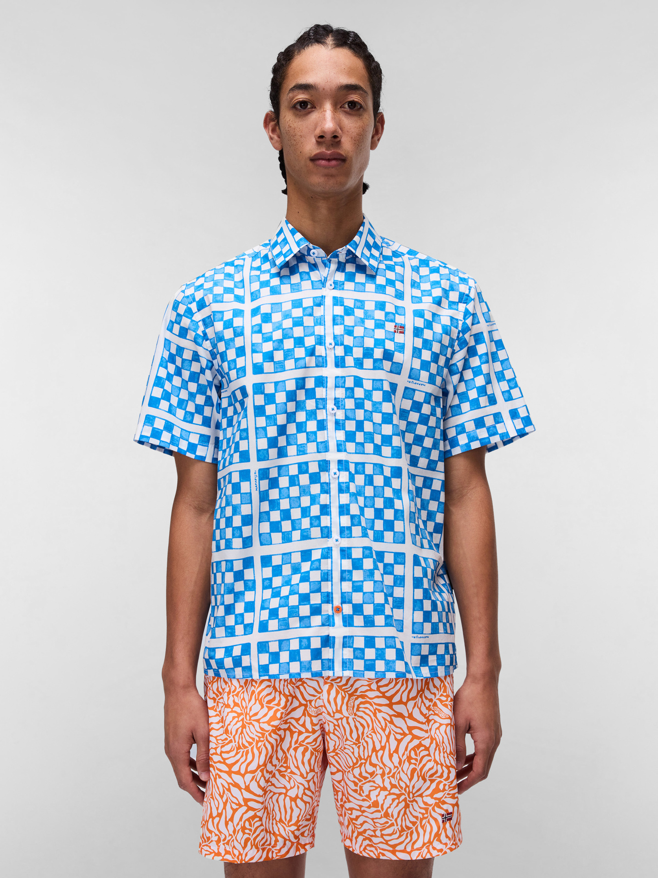 Сорочка в клітинку Napapijri Ronge модель NP0A4IDLFCY1 Фото