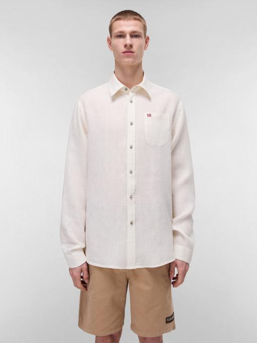 Сорочка Napapijri Linen модель NP0A4HQ2N1A1 Фото