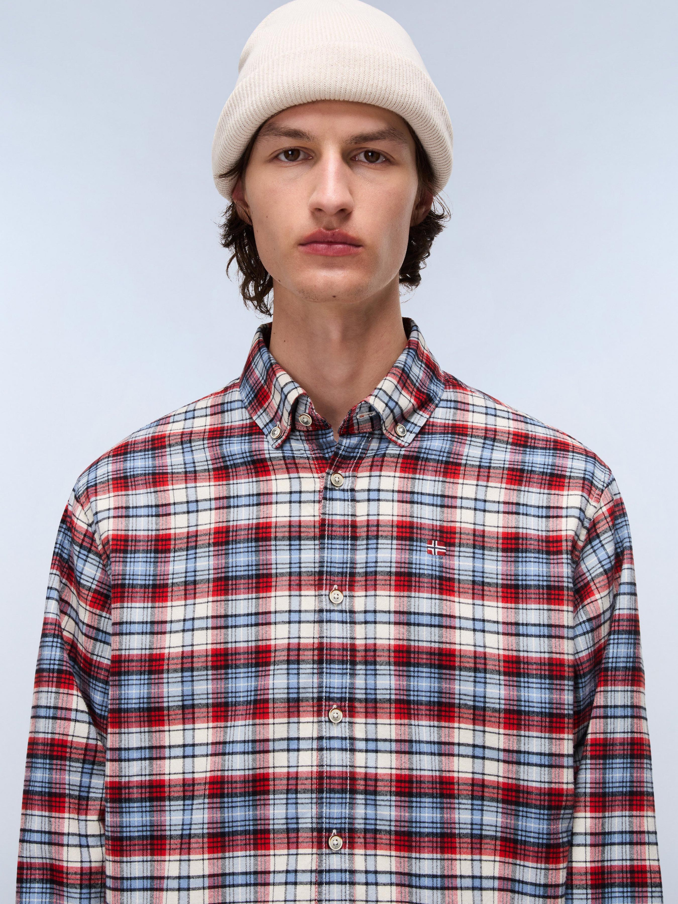 Рубашка в клетку Napapijri модель NP0A88TLCBU1 Фото