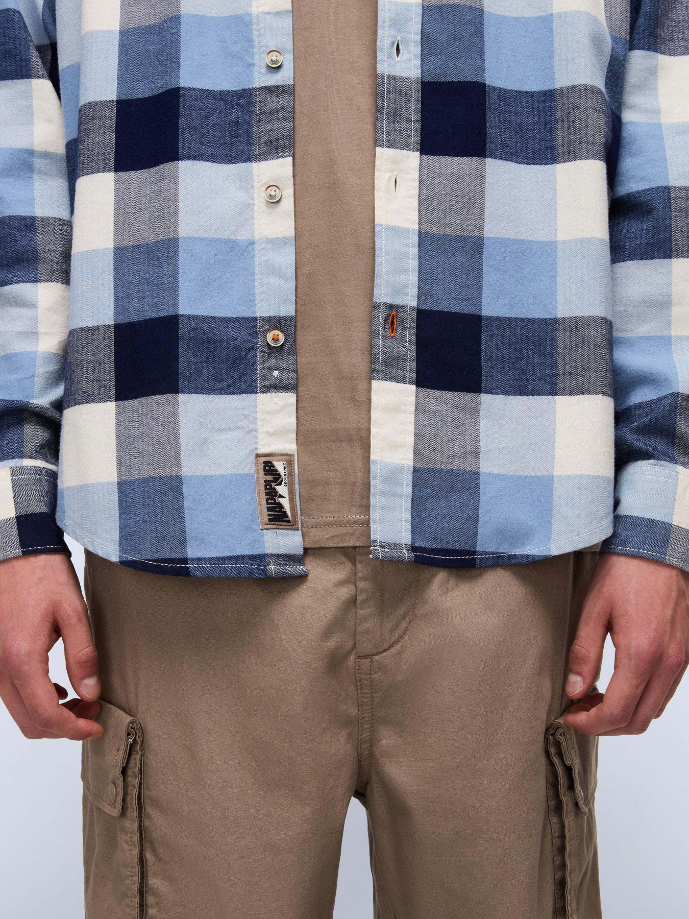 Рубашка в клетку Napapijri модель NP0A88TLCBZ1 Фото