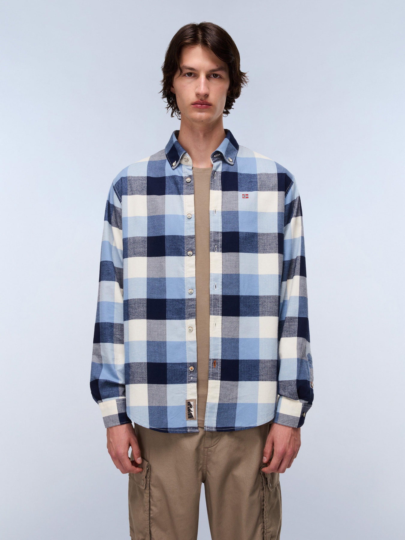 Рубашка в клетку Napapijri модель NP0A88TLCBZ1 Фото