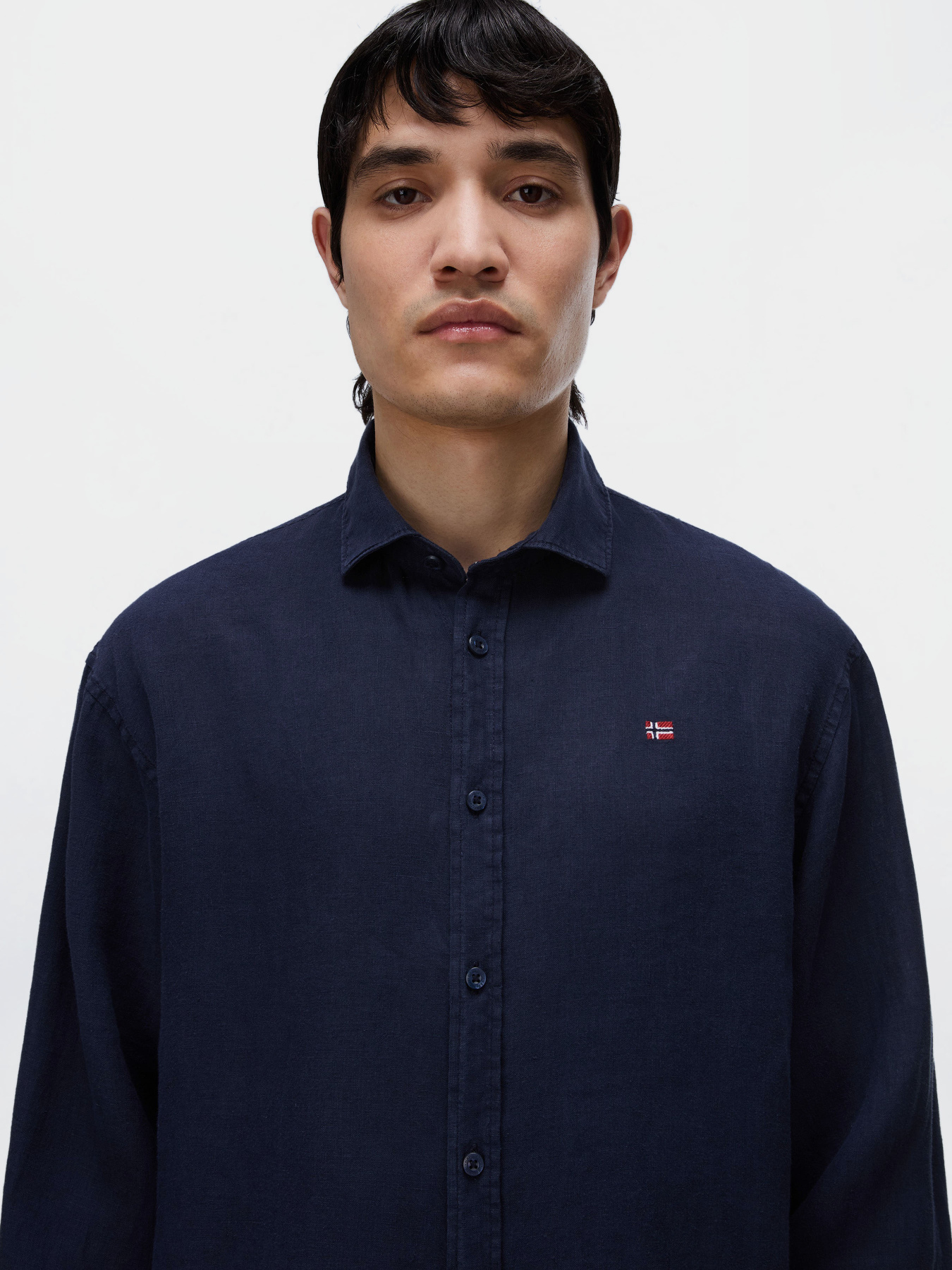 Рубашки Napapijri G-LINEN LS модель NP0A4FYS1761 Фото