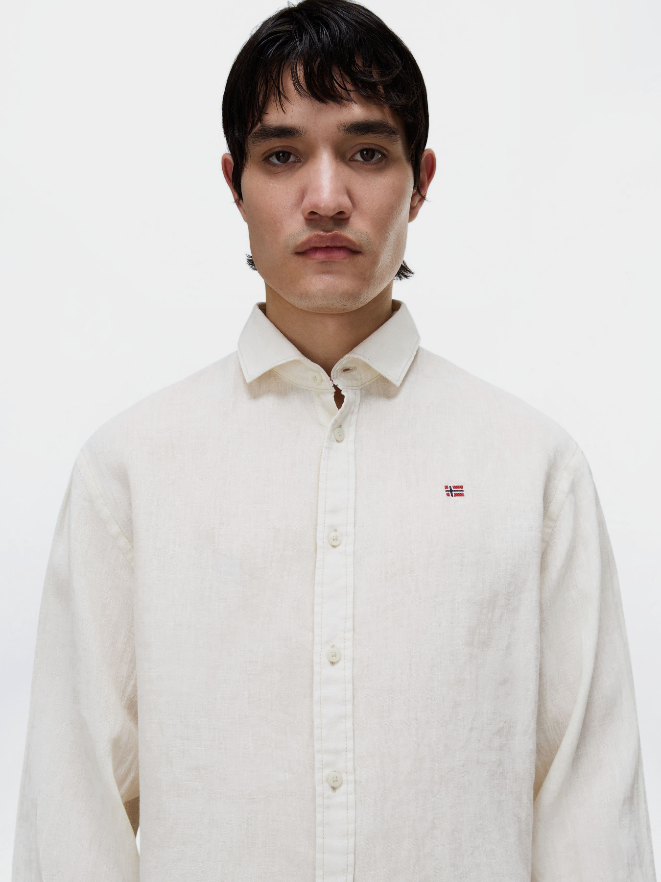 Рубашки Napapijri G-LINEN LS модель NP0A4FYSN1A1 Фото