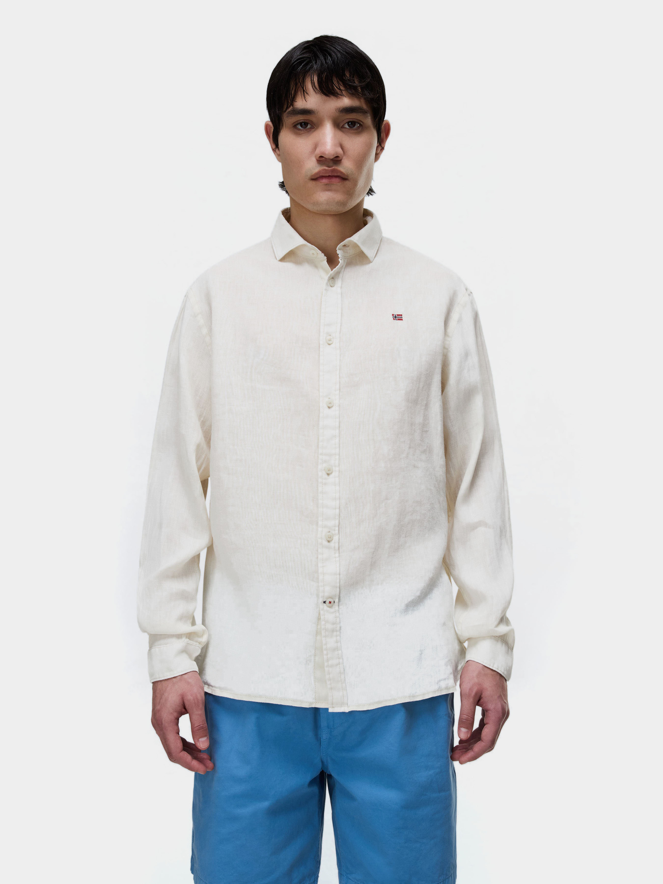 Рубашки Napapijri G-LINEN LS модель NP0A4FYSN1A1 Фото