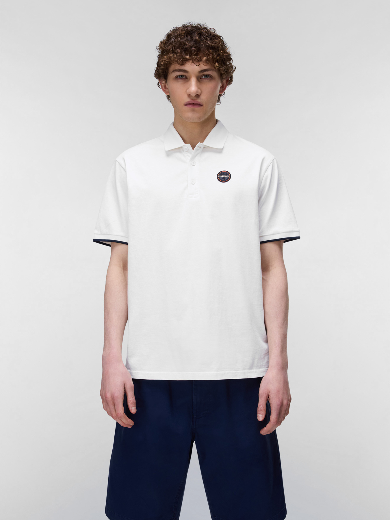 Поло Napapijri E-BADGE модель NP0A4GAC2061 Поло Napapijri E-BADGE модель NP0A4GAC2061 Фото