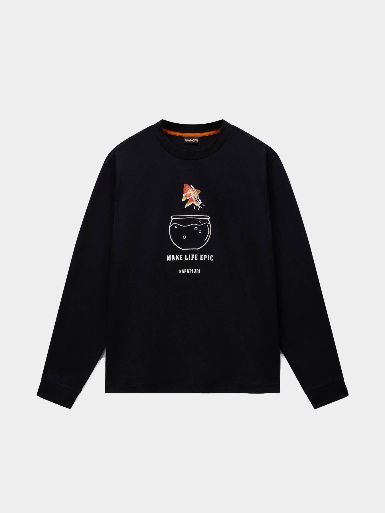 Футболка Napapijri S-SOL LS модель NP0A4I24FX21 Футболка Napapijri S-SOL LS модель NP0A4I24FX21 Фото