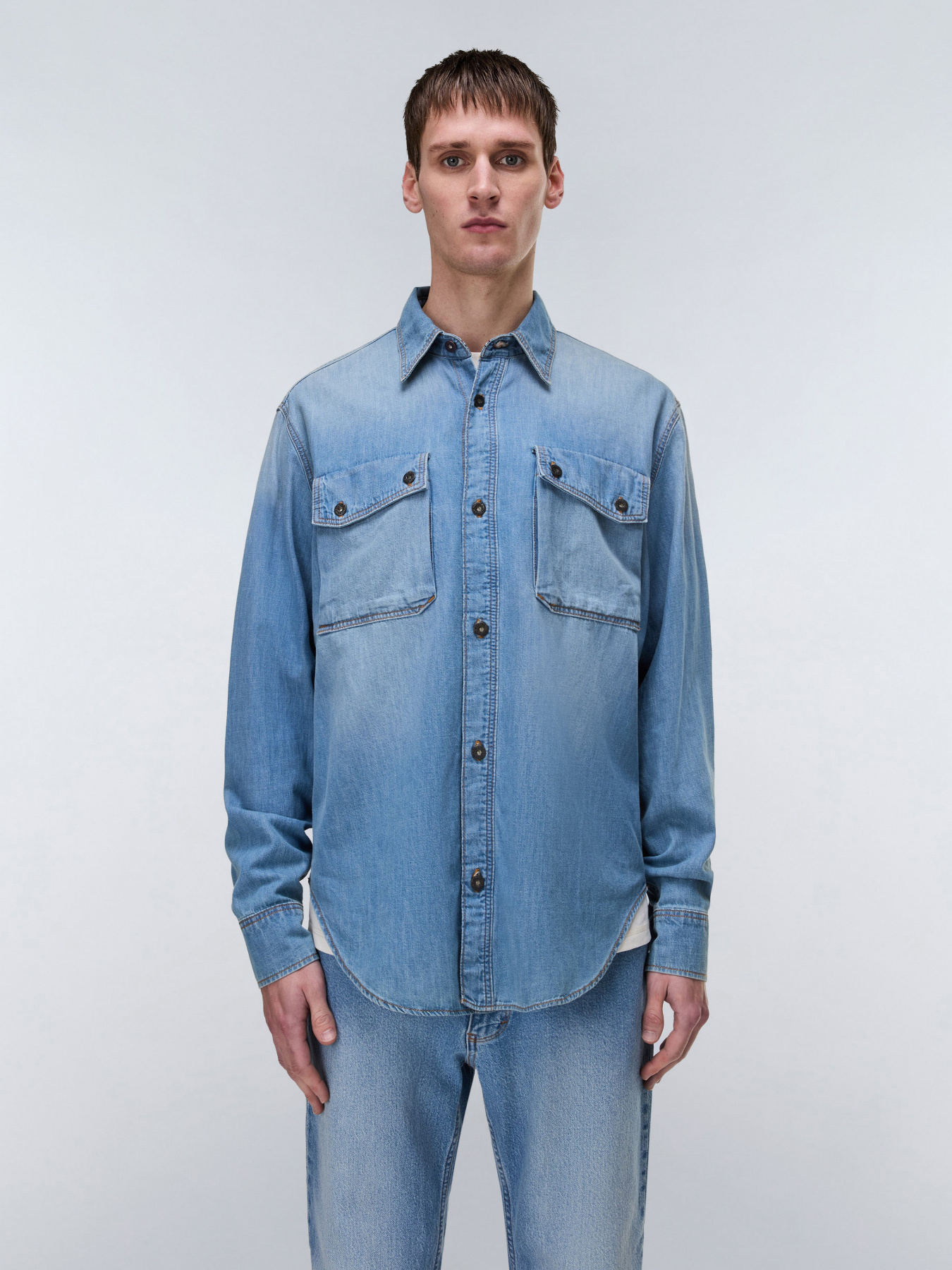 Рубашка повседневная Napapijri O-KIENE модель NP0A892ZD1B1 Рубашка повседневная Napapijri O-KIENE модель NP0A892ZD1B1 Фото