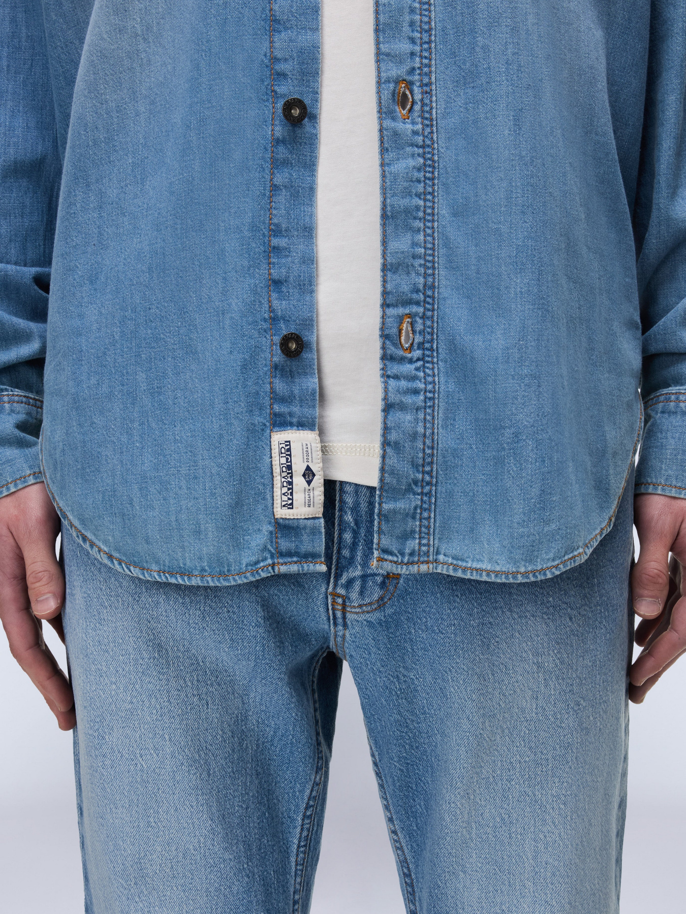 Рубашка повседневная Napapijri O-KIENE модель NP0A892ZD1B1 Рубашка повседневная Napapijri O-KIENE модель NP0A892ZD1B1 Фото