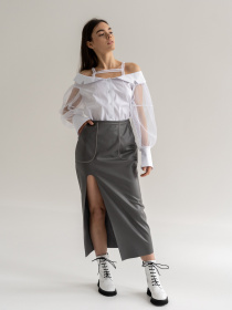 Юбка миди 7/11 Seven Eleven модель SE21SkrtPnsG Фото