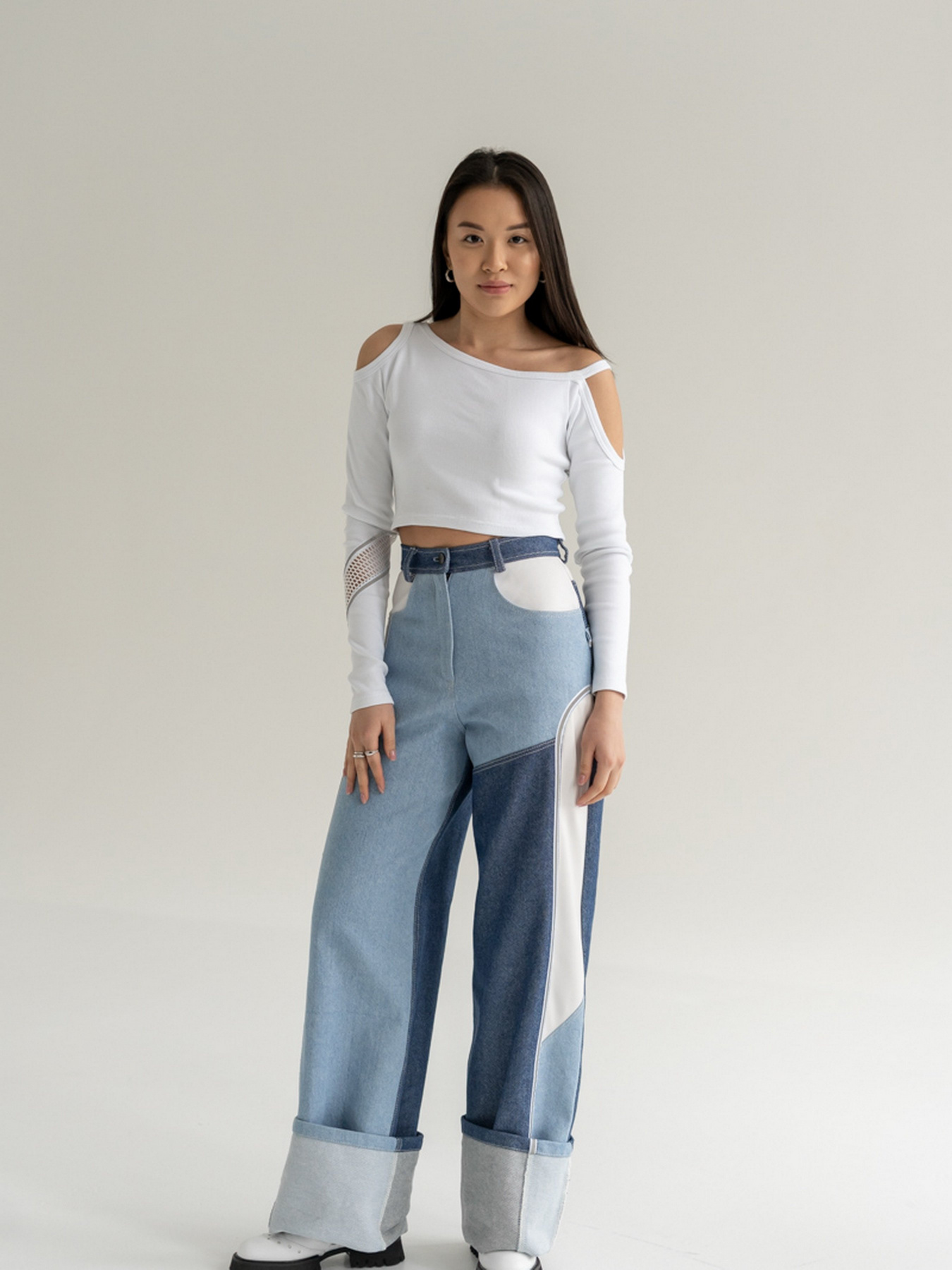 Широкі джинси 7/11 Seven Eleven Модель SE18Jns3clrBl Фото