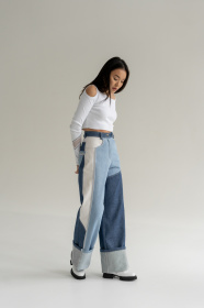 Широкі джинси 7/11 Seven Eleven Модель SE18Jns3clrBl Фото