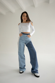 Широкі джинси 7/11 Seven Eleven Модель SE18Jns3clrBl Фото