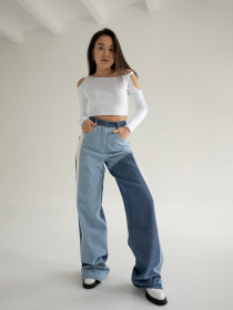 Широкі джинси 7/11 Seven Eleven Модель SE18Jns3clrBl Фото