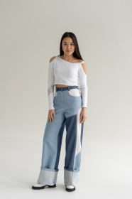 Широкі джинси 7/11 Seven Eleven Модель SE18Jns3clrBl Фото