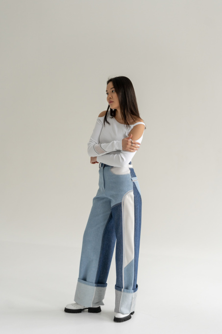 Широкі джинси 7/11 Seven Eleven модель SE18Jns3clrBl Фото