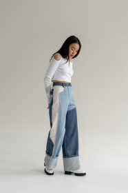 Широкі джинси 7/11 Seven Eleven модель SE18Jns3clrBl Фото