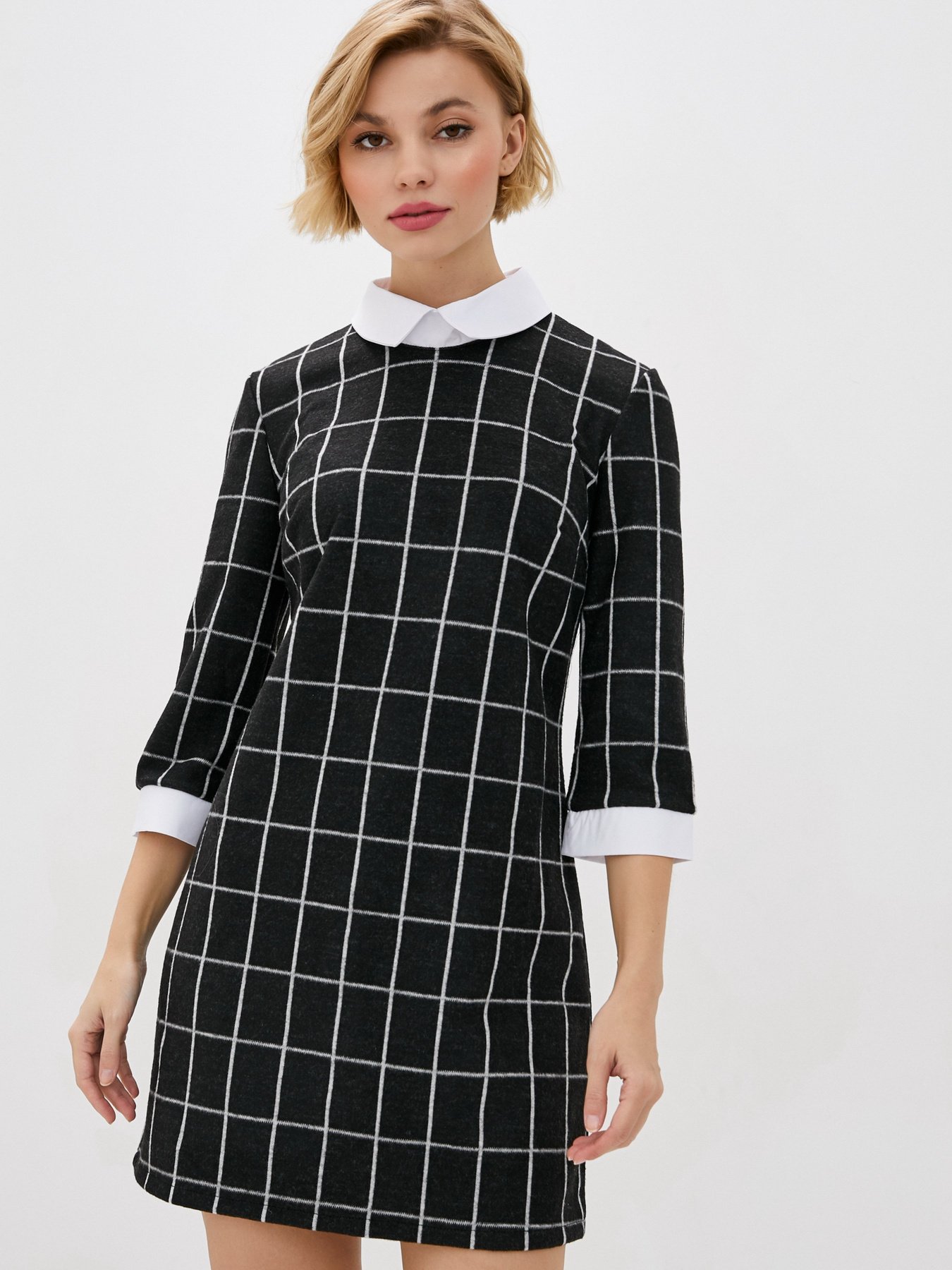 Платье мини ISSA Plus модель SA-87_black Фото