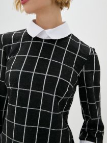 Платье мини ISSA Plus модель SA-87_black Фото