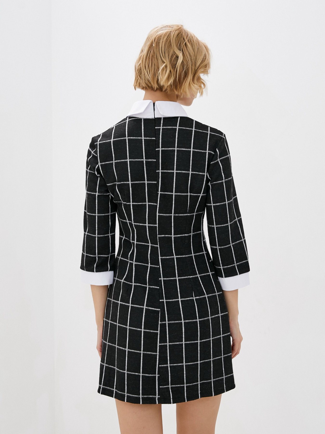 Платье мини ISSA Plus модель SA-87_black Платье мини ISSA Plus модель SA-87_black Фото