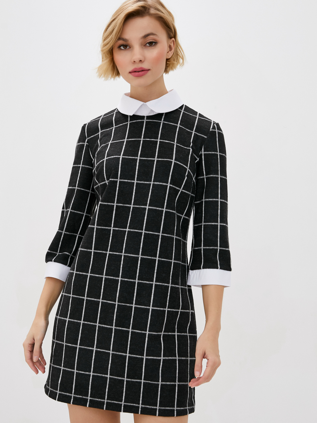 Платье мини ISSA Plus модель SA-87_black Платье мини ISSA Plus модель SA-87_black Фото