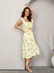 Платья ISSA Plus модель SA-263_yellow Платья ISSA Plus модель SA-263_yellow Фото