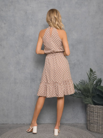 Платья ISSA Plus модель SA-251_beige Платья ISSA Plus модель SA-251_beige Фото