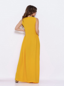 Сарафан ISSA Plus модель SA-10630i_mustard Фото
