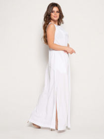 Сарафан ISSA Plus модель SA-10630i_white Сарафан ISSA Plus модель SA-10630i_white Фото