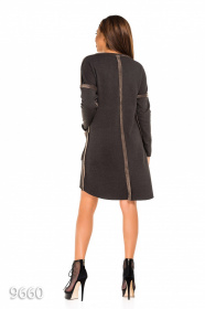 Сукня міні ISSA Plus модель 9660_darkgray Фото