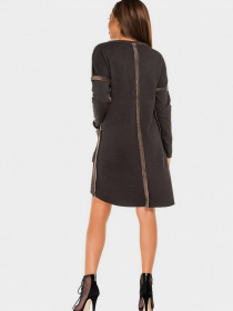 Сукня міні ISSA Plus модель 9660_darkgray Фото