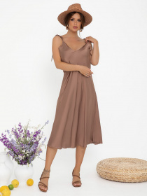 Сукні ISSA Plus модель 13013_brown Сукні ISSA Plus модель 13013_brown Фото