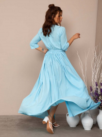 Платья ISSA Plus модель 13006_blue Фото