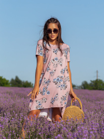 Платье миди ISSA Plus модель 12819_pink Фото