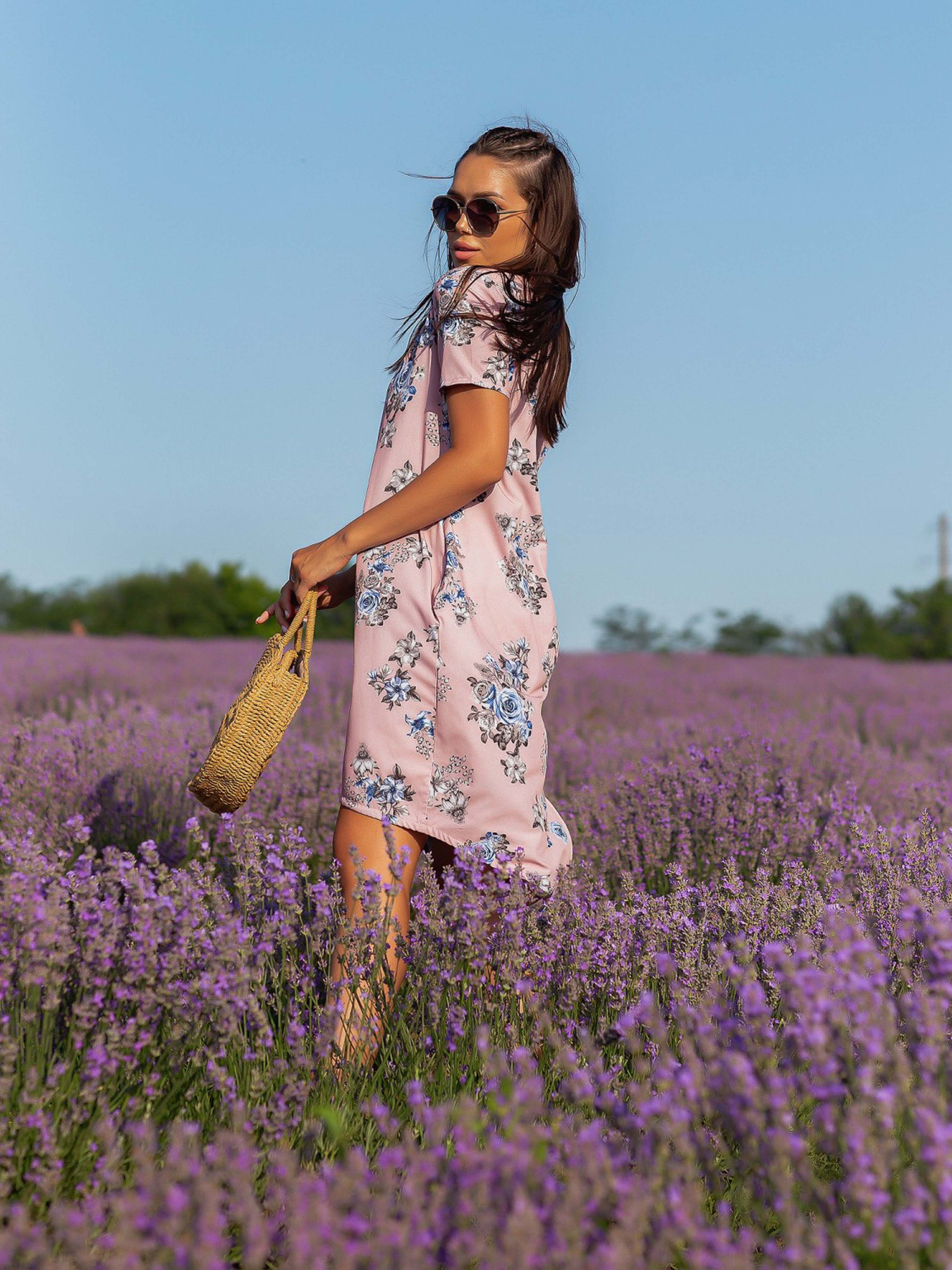 Платье миди ISSA Plus модель 12819_pink Платье миди ISSA Plus модель 12819_pink Фото