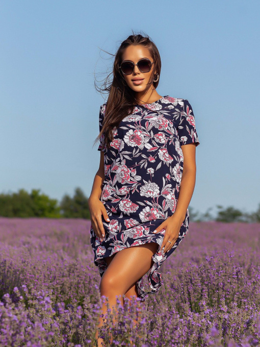 Платья ISSA Plus модель 12818_blue Фото