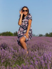 Платья ISSA Plus модель 12818_blue Фото