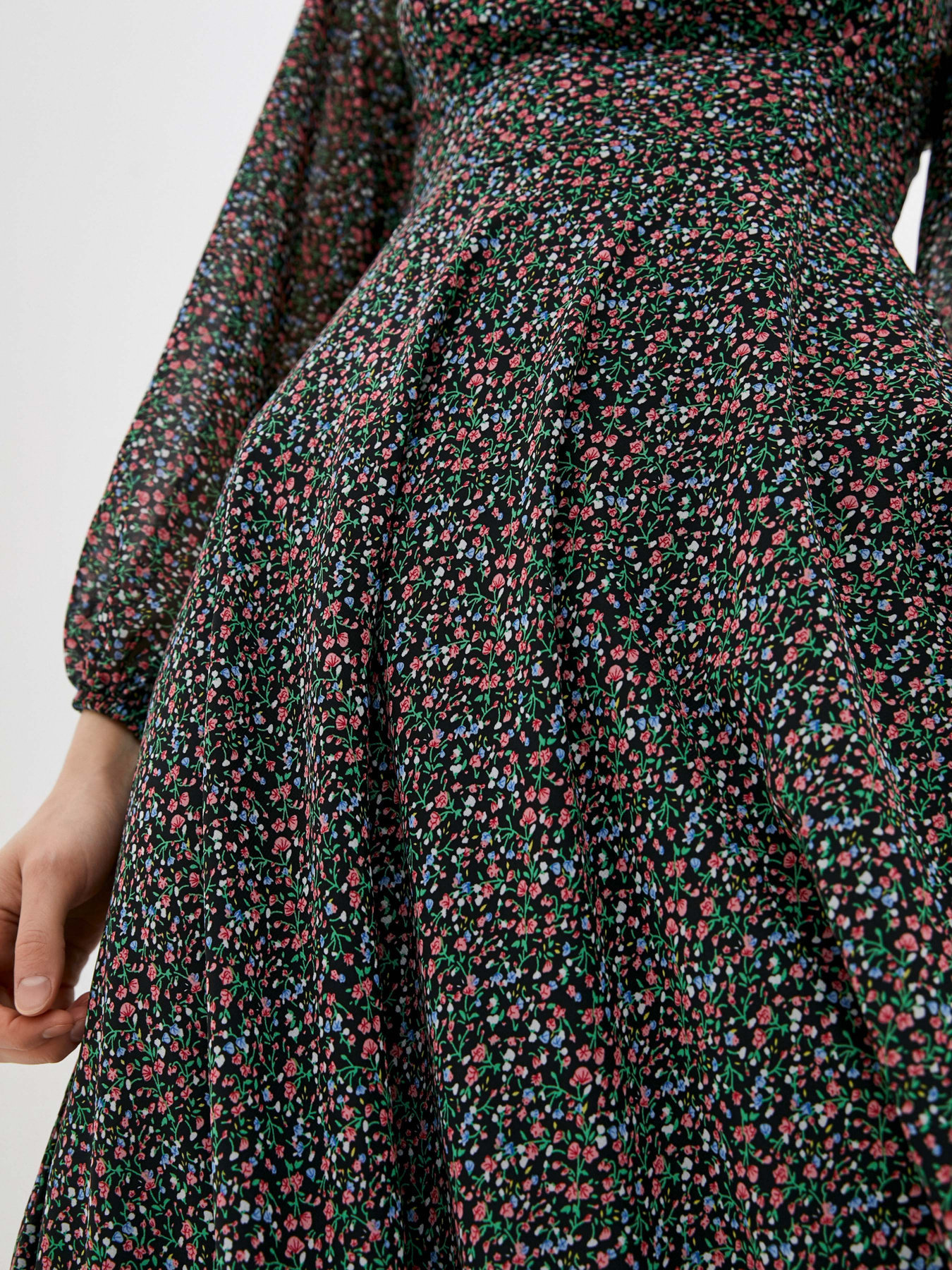 Платье миди ISSA Plus модель 12809_black Фото