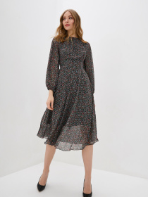 Платье миди ISSA Plus модель 12809_black Фото