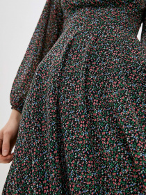 Платье миди ISSA Plus модель 12809_black Фото