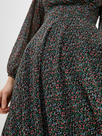 Платье миди ISSA Plus модель 12809_black Фото