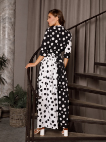 Платья ISSA Plus модель 12725_blackwhite Фото