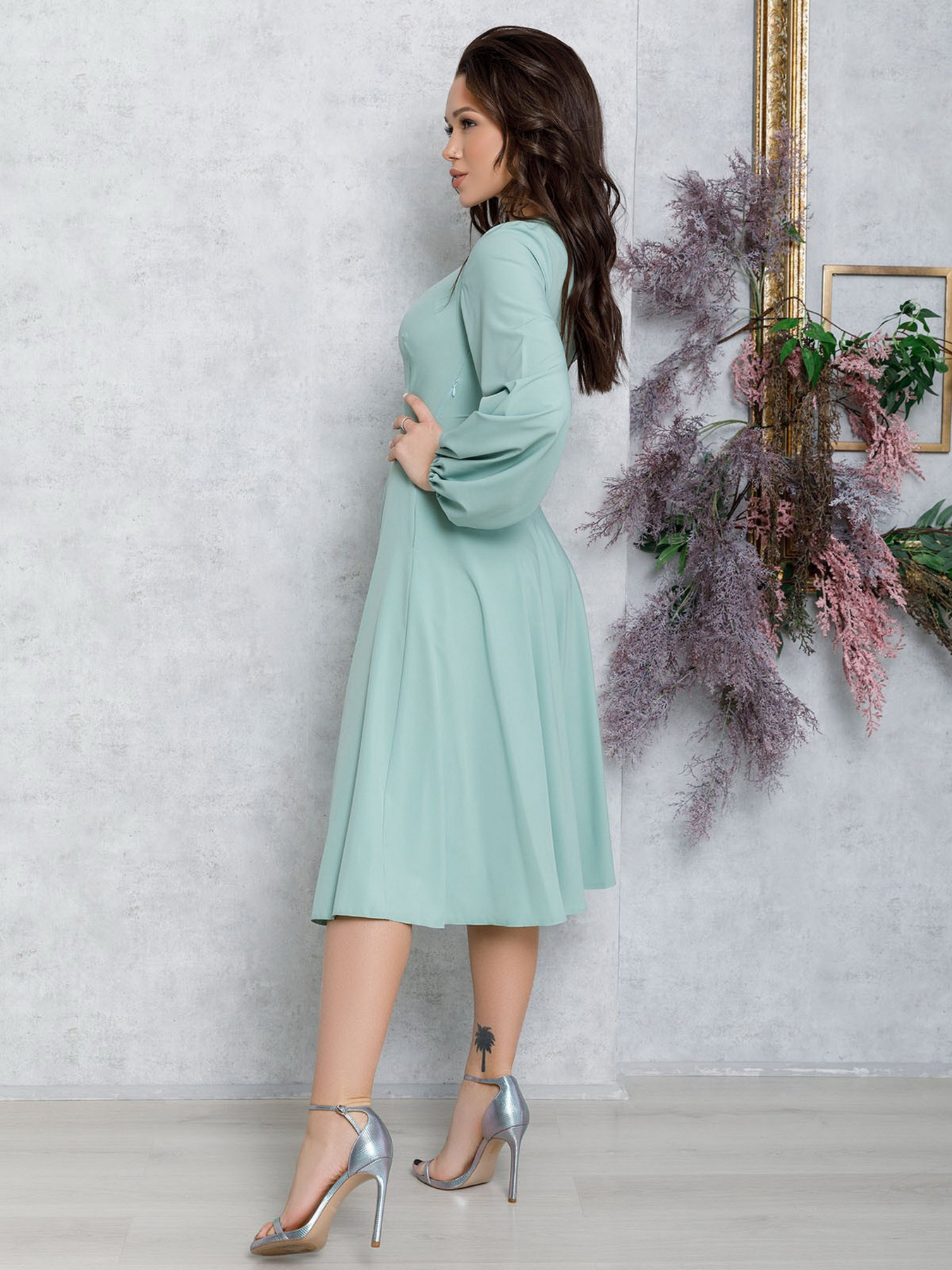 Платья ISSA Plus модель 12563_mint Платья ISSA Plus модель 12563_mint Фото