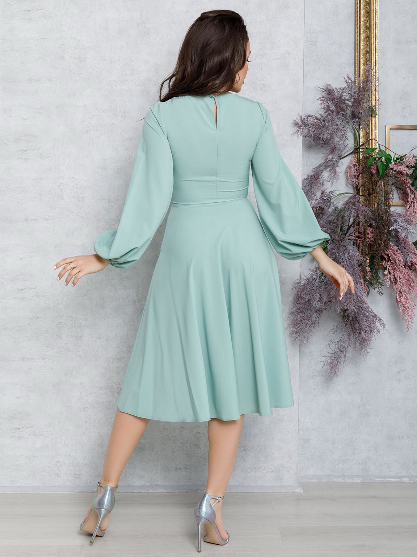 Платья ISSA Plus модель 12563_mint Платья ISSA Plus модель 12563_mint Фото