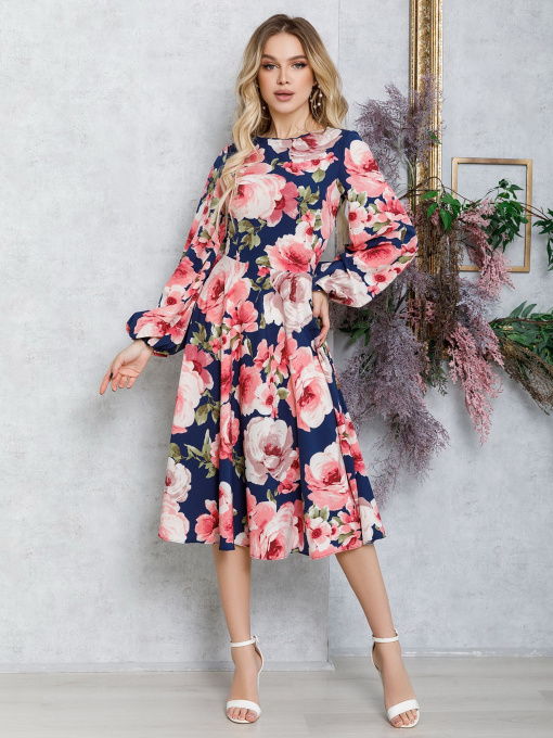 Сукні ISSA Plus модель 12560_blue Фото