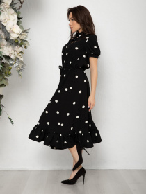 Платье миди ISSA Plus модель 12553_black Фото