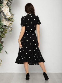 Платье миди ISSA Plus модель 12553_black Фото