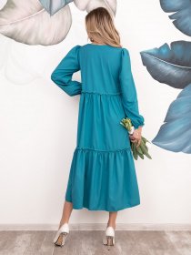 Платья ISSA Plus модель 12529_turquoise Фото