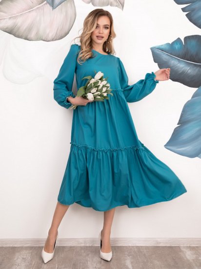 Сукні ISSA Plus модель 12529_turquoise - фото