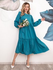Платья ISSA Plus модель 12529_turquoise Фото