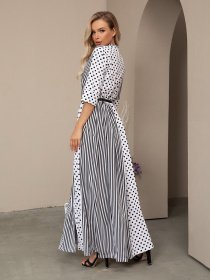 Платье макси ISSA Plus модель 12525_blackwhite Фото